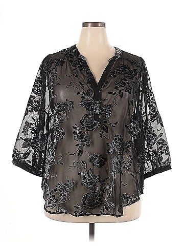 Torrid 3/4 Sleeve Blouse (view 1)