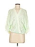 Young Fabulous & Broke Green 3/4 Sleeve Blouse Size M - photo 1