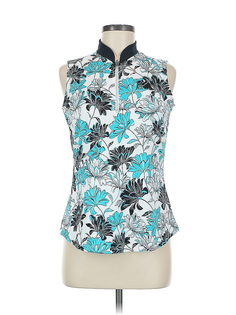 Tail Teal Sleeveless Blouse Size M - photo 1