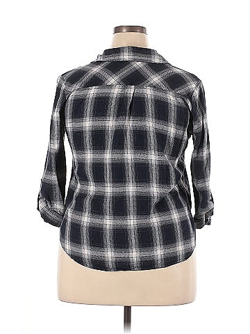 Fortune + Ivy 3/4 Sleeve Button-Down Shirt (view 2)