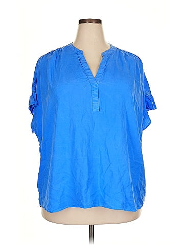 Crown & Ivy Short Sleeve Blouse (view 1)
