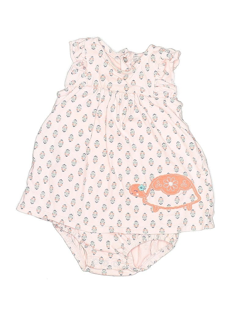 Just One You Made by Carter's 100% Cotton Ivory Short Sleeve Onesie 9-12 MO / 12 MO - photo 1