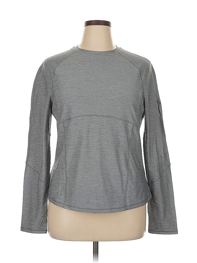 Spyder Gray Long Sleeve Top Size XL - photo 1