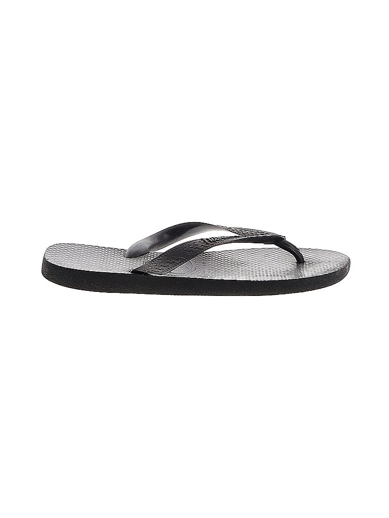Havaianas Gray Black Flip Flops Size EU 37 - photo 1