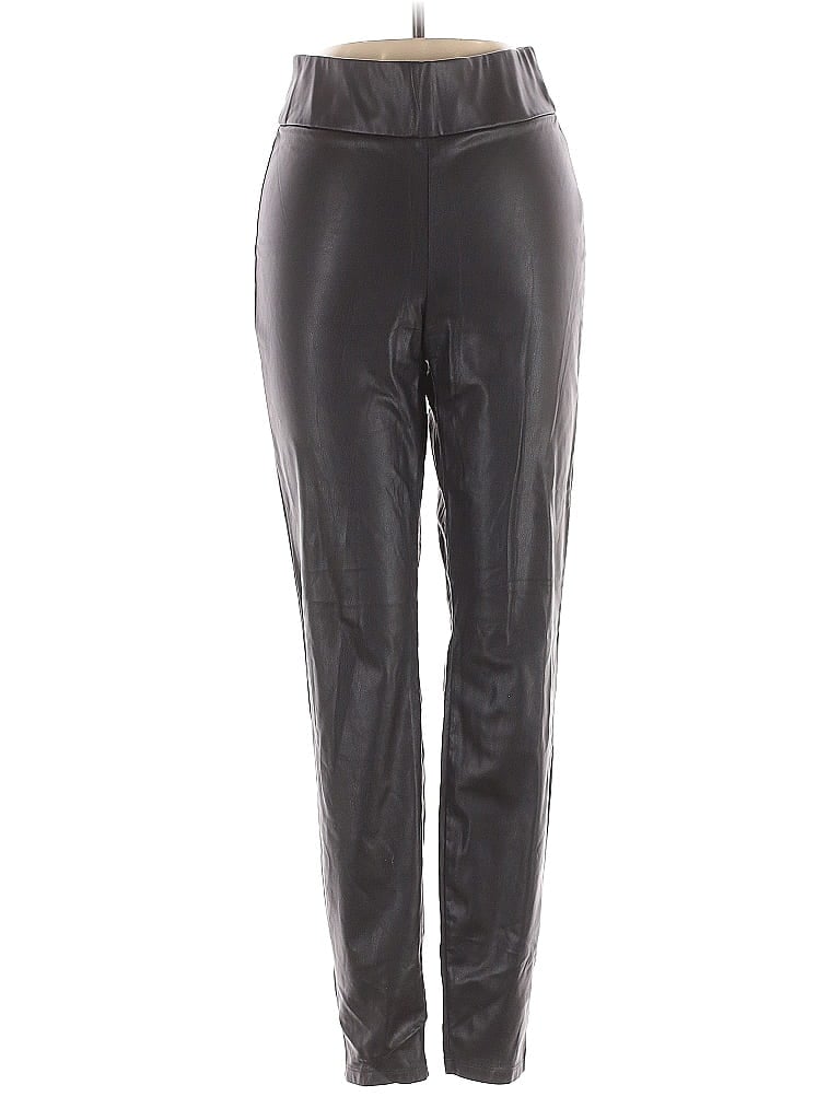 Pre-owned J.crew Factory Store Faux Leather Pants In Black