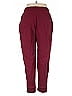 Crown & Ivy 100% Cotton Solid Burgundy Casual Pants Size L - photo 2
