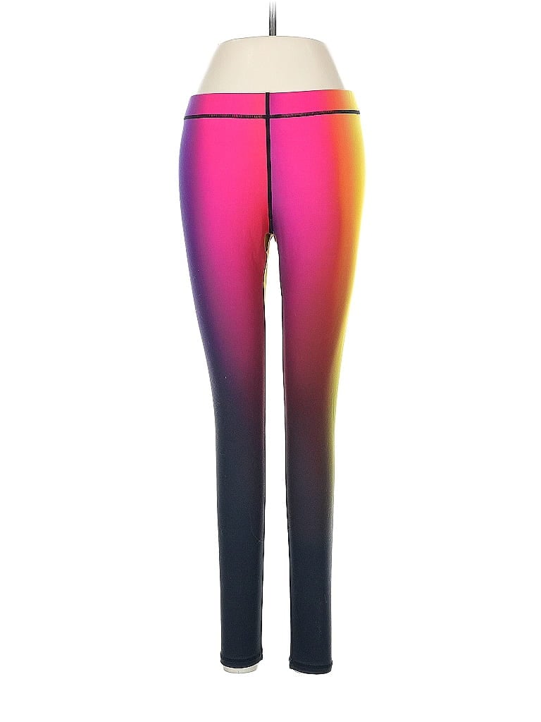 Terez Color Block Purple Active Pants Size M - photo 1