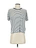 Volcom Stripes Silver Short Sleeve T-Shirt Size S - photo 1