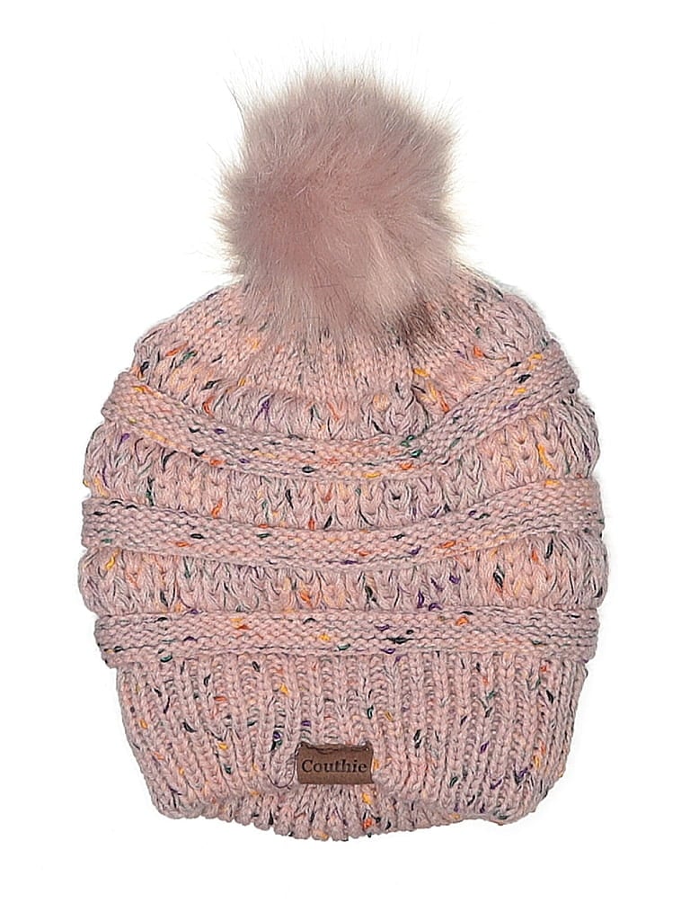 Pre-owned Assorted Brands Beanie Hat In Pink