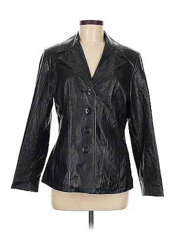 Wilsons Leather Maxima Classic Black Leather Jacket M (view 1)