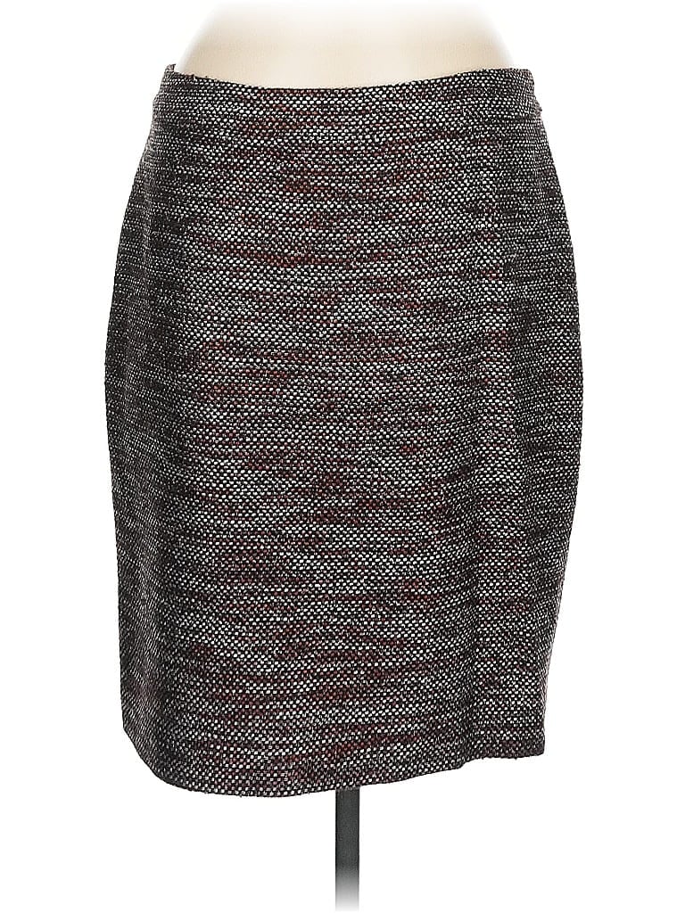 Pre-owned Ann Taylor Casual Skirt In Gray