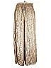 Unbranded 100% Polyester Metallic Gold Casual Pants Size 0X - photo 1