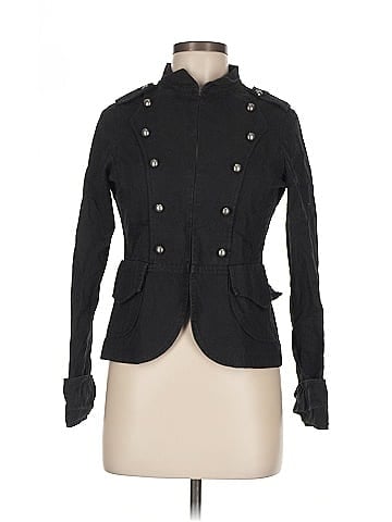 Denim Co Black Denim Jacket with Studded Details (view 1)