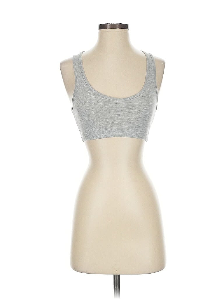 Pre-owned Prettylittlething Sports Bra In Silver