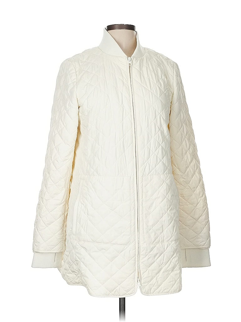 T by Talbots 100% Polyester Ivory Coat Size M - photo 1