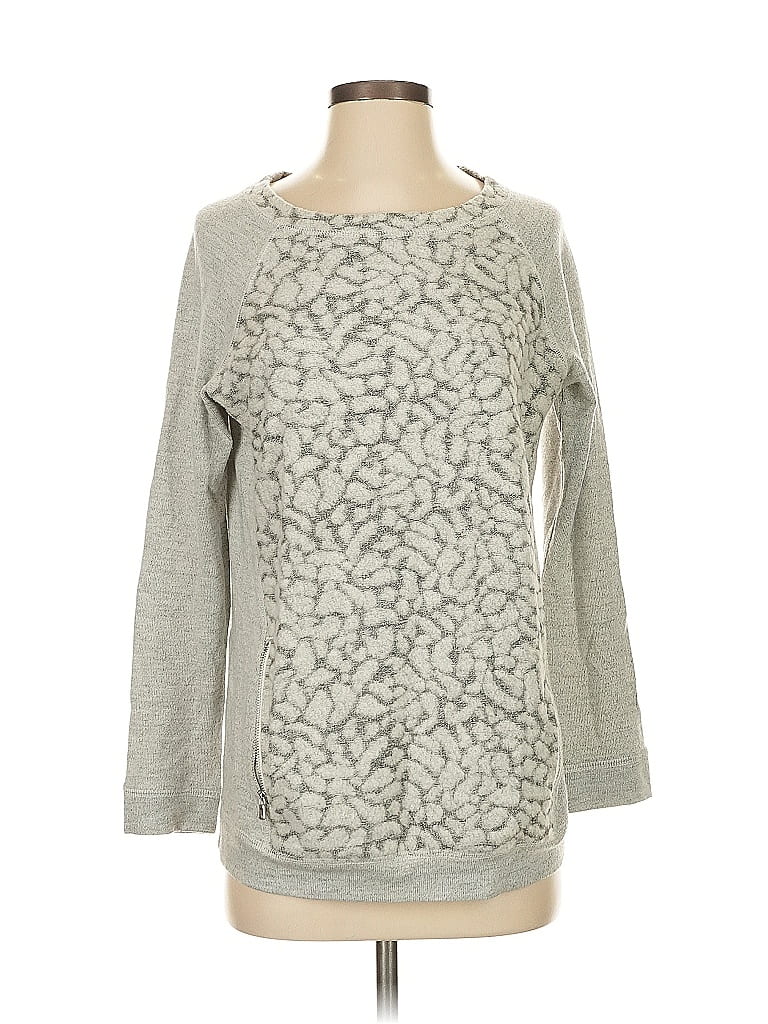 Pre-owned Lou & Grey Pullover Sweater In Gray