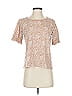 Ann Taylor LOFT Outlet 100% Cotton Tan Short Sleeve Blouse Size S - photo 1