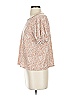 Ann Taylor LOFT Outlet 100% Cotton Tan Short Sleeve Blouse Size S - photo 5