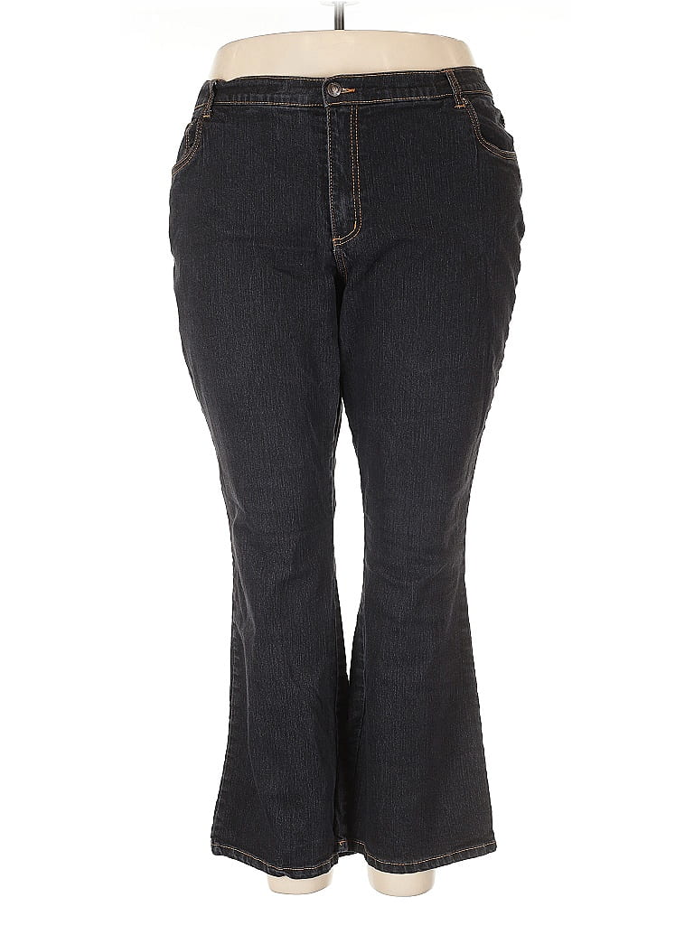 Woman Within Black Jeans Size 22 - photo 1