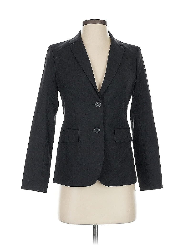 Pre-owned Banana Republic Wool Blazer Jacket In Black