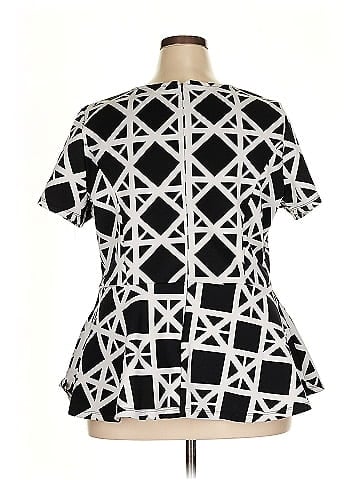 Ashley Stewart Short Sleeve Blouse (view 2)