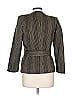 Giorgio Armani 100% Cupro Houndstooth Gray Yellow Blazer Size 10 - photo 2