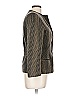 Giorgio Armani 100% Cupro Houndstooth Gray Yellow Blazer Size 10 - photo 4