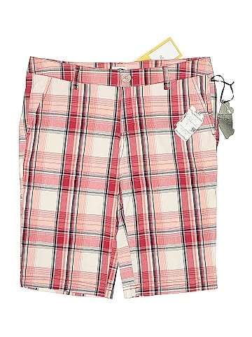 Vans Red Plaid Casual Shorts by Vans (view 1)