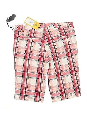 Vans Red Plaid Casual Shorts by Vans (view 2)