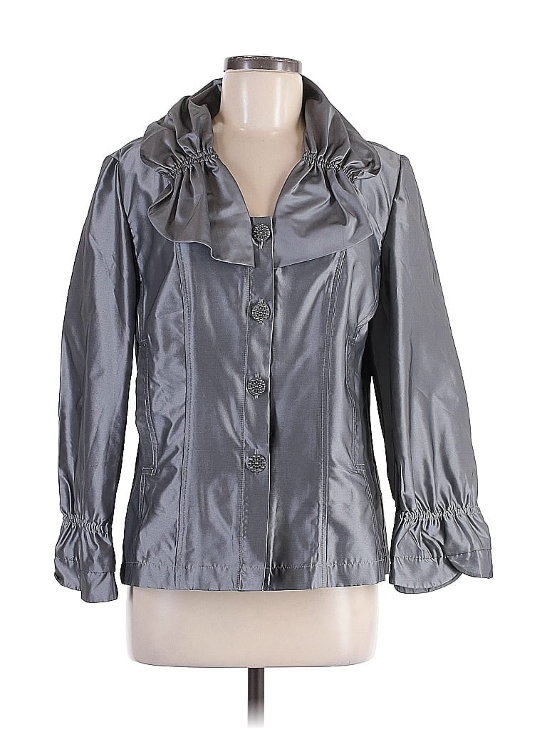 Pre-owned Assorted Brands Jacket In Gray