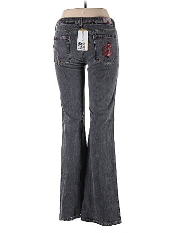 Rocawear Gray Flared Jeans with Red Stitch (view 2)