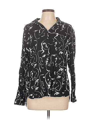 Big Dart Long Sleeve Blouse (view 1)