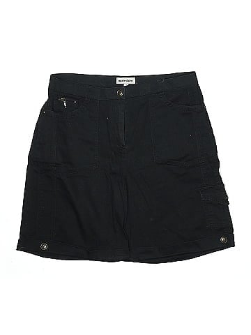 Marie Claire Black Cargo Shorts with Pockets (view 1)