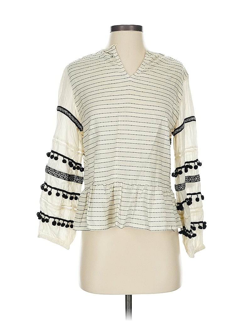 Click to view more detailed imagery on our partner's website Pre-owned Zara 3/4 Sleeve Blouse In White