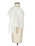 Allison 100% Polyester Ivory White Short Sleeve Blouse Size XS - photo 4
