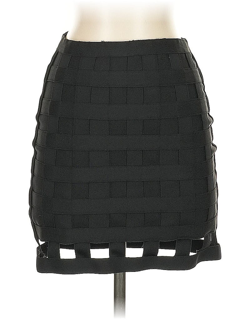 Akira 100% Polyester Solid Black Formal Skirt Size S - photo 1