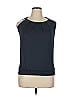 Basico 100% Polyester Blue Sleeveless Blouse Size XL - photo 1