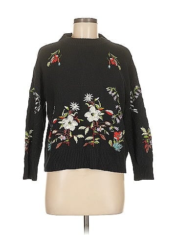 Woven Heart Pullover Sweater (view 1)
