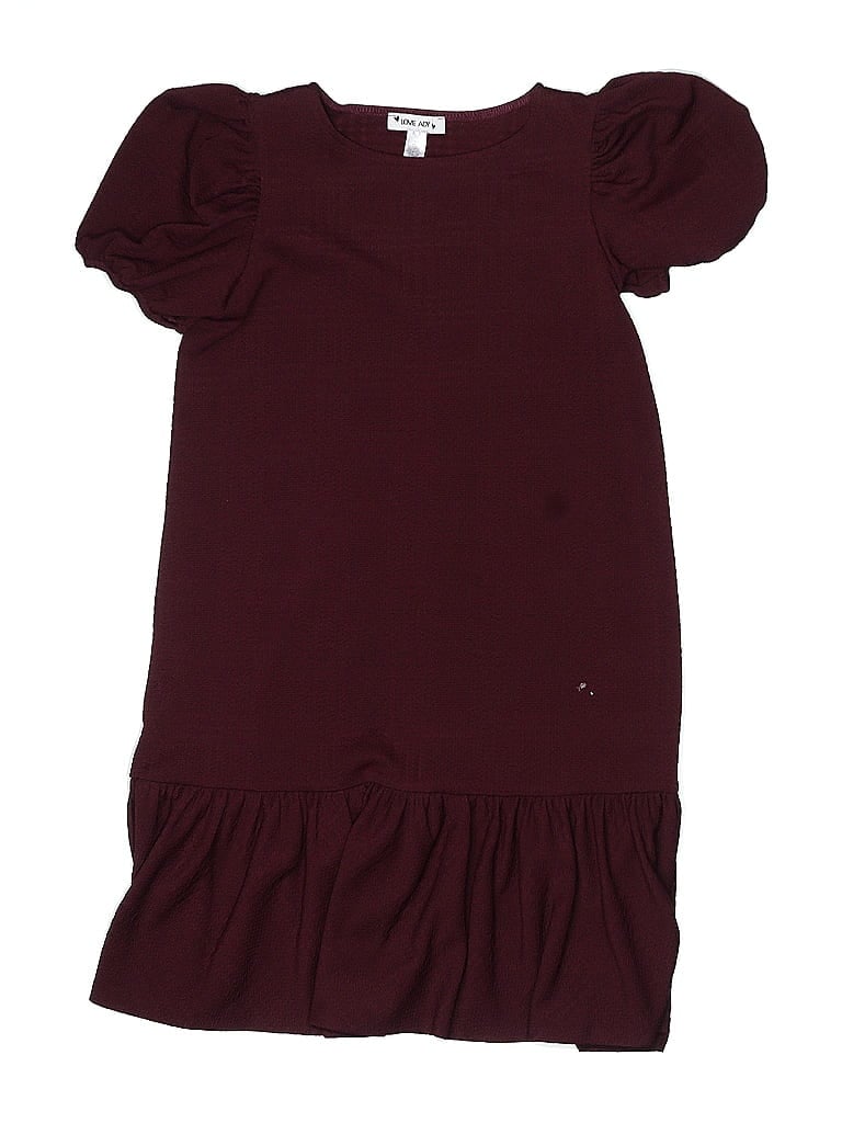 Pre-owned Love...ady Kids'  Dress In Burgundy