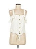 TeXTURE & THREAD Madewell 100% Cotton Ivory Sleeveless Blouse Size M - photo 1