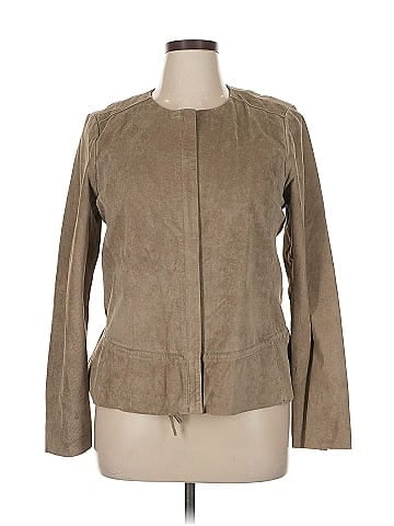 Ecru Leather Jacket (view 1)