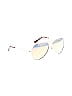 Aviator sunglasses with reflective lenses