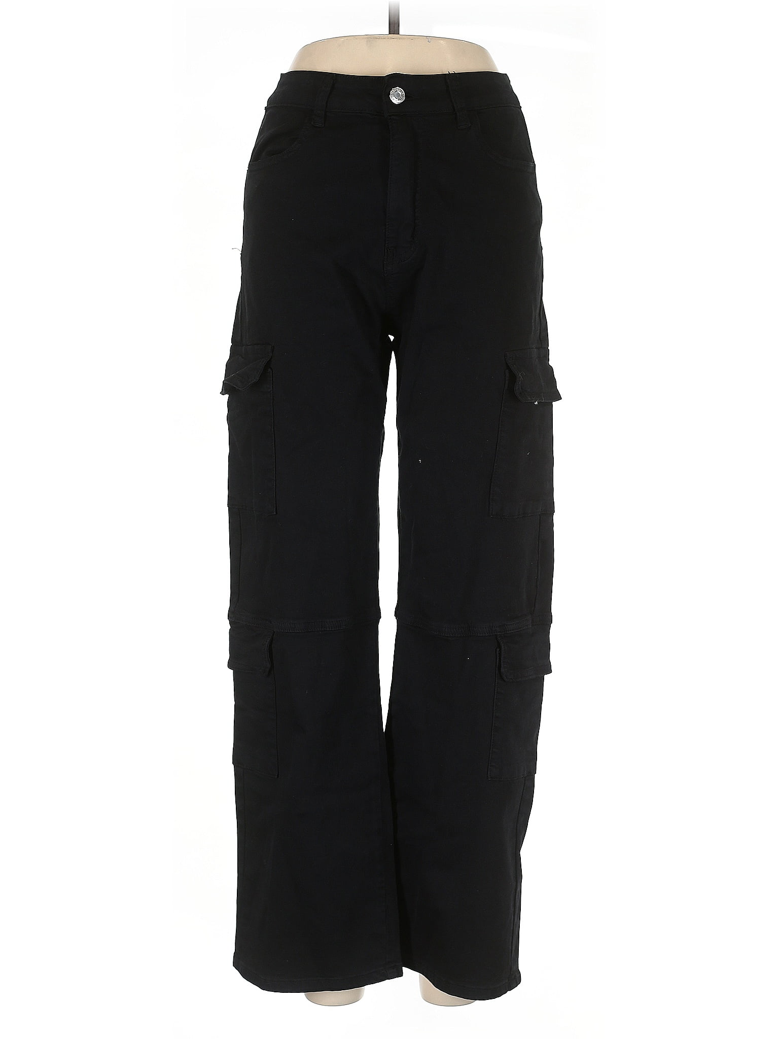 Unbranded Black Cargo Pants Size L