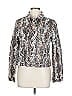 Eva Mendes by New York & Company Animal Print Silver Jacket Size L - photo 1