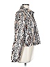 Eva Mendes by New York & Company Animal Print Silver Jacket Size L - photo 4