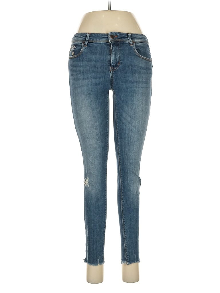 Pre-owned Zara Basic Jeans In Blue