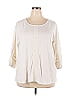 Cable & Gauge Ivory 3/4 Sleeve T-Shirt Size 2X - photo 1