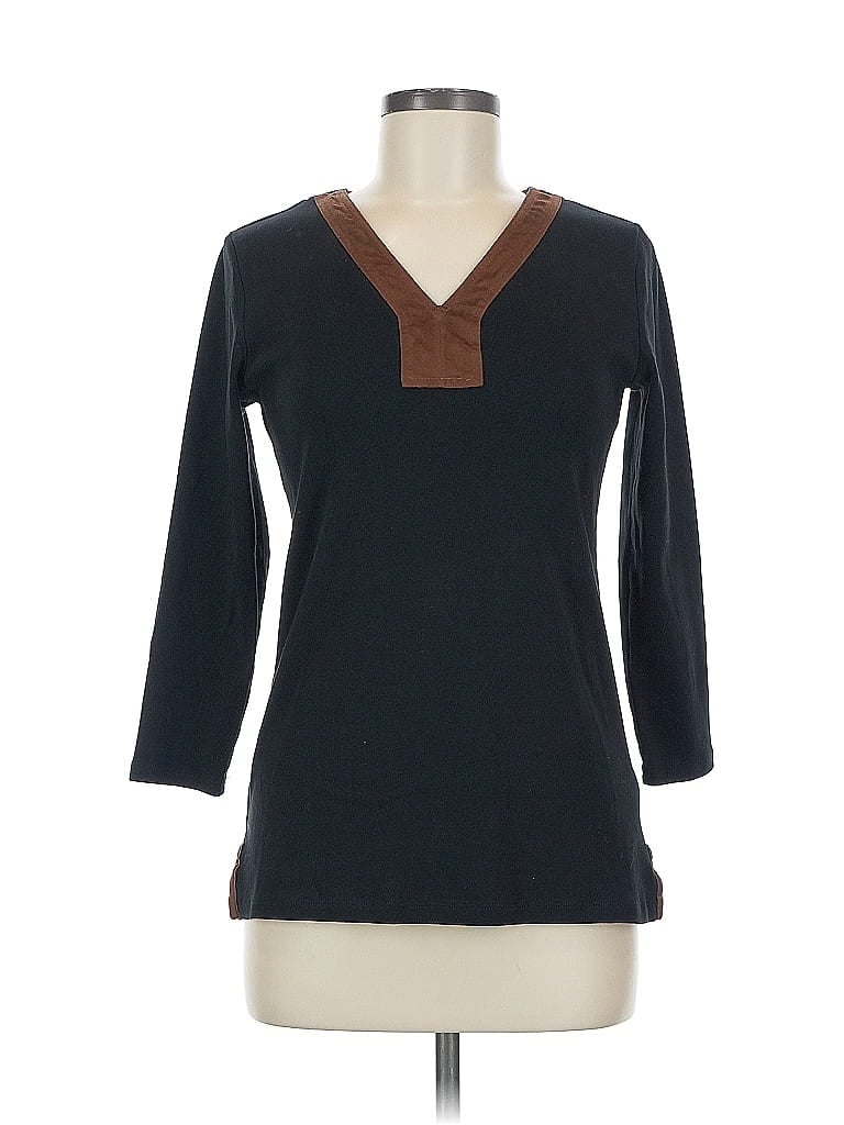 Click to view more detailed imagery on our partner's website Pre-owned Polo Ralph Lauren 3/4 Sleeve T-shirt In Black