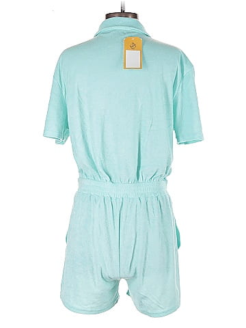 Pink Lily Green Relaxed Fit Summer Romper (view 2)