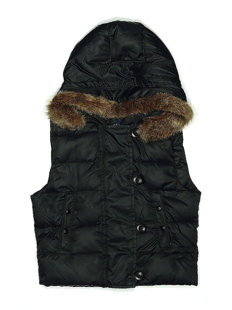 Click to view more detailed imagery on our partner's website Pre-owned Gap Kids' Faux Fur Vest In Black